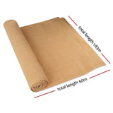 Instahut 50% Shade Cloth 1.83x50m Shadecloth Sail Heavy Duty Beige SH-CL-183X500-100-BE