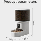 Smart Camera Pet Feeder with HD Camera, 4L Automatic Dog & Cat Food Dispenser with Wi-Fi, 2-Way V1107-134-61560