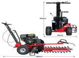 Ducar Trench Digger 457cc 18HP 4-Stroke Key Start, Petrol Trencher Machine TDG-GBT-150E-RD