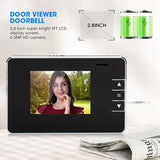 2.8 Screen Digital Peephole Door Bell With 0.3Mp Camera PRL-4700DW