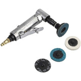 Air Die Grinder, 90&deg Bend Angle Grinder - 1/4" Air Inlet - 2" Sanding Disc - Pneumatic Sander V1188-MS-227-2297