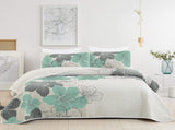 Radiant Quilted Coverlet and Pillowcases Set Envelop Your Bed in Elegance - Queen size V745-MAC080163Q13U