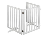 PaWz Wooden Pet Gate Dog Fence Safety White 400x 3MM PT1060-3XL-WH