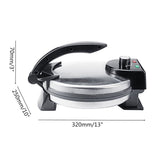 Versatile Electric Crepe Maker and Pancake Machine with Non-Stick Heating Plates, Stainless Steel V1341-ZY-G23XPDZL-SILVER