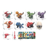 Disassemble Blocks Jurassic Dinosaurs Building Blocks Toys Battery Drill Tyrannosaurus Rex Wyvern V255-DINOSET-3