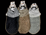 60cm Quilted Dog Jacket Coat Warm Winter Pet Clothes Vest Padded Windbreaker V563-PE093402-ASST