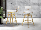 Levede 1x Bar Stools Kitchen Stool Chair BR1042-2-WH
