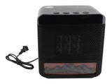 Space Heater 1000W PTC Ceramic Fast Heating Desktop Portable Electric Heater with 3D Realistic Flame V1294-YM0901-3113240295411