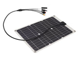 Solar Battery 50W 4 Connectors Monocrystalline Silicon High Efficiency Portable Solar Charger V1294-YM0626-3114220114411