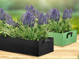2pcs Fabric Raised Garden Bed with Handle Breathable 100 X 60 X 20cm Rectangle Plant Grow Bag for V1294-YM0901-201201YF5737