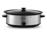 Devanti 6.5L Slow Cooker Electric Multi Cooker with 3 Heat Settings and Keep Warm Function SC-3G-6L-SI