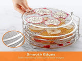 5 Tier Air Fryer Rack Compatible Stackable Dehydrator Racks Suitable for 8QT 6QT fryers Food Grade V1370-AZ4-00713