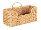 2X Handwoven Water Hyacinth Wall Magazine Holder - Hanging Organizer for Mail, Newspapers & V1366-AZ2-W-14514