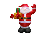 4.92ft Christmas Inflatable Santa Outdoor Decoration Blow Up Yard Standing Santa with Built in LED V1294-YM0901-3115240049111