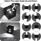 LED Wall Light Cube 12W Waterproof Outdoor Indoor Lighting Fixtures Cool V201-W12054410