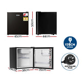 Devanti 48L Bar Fridge Black BF-48L-BK