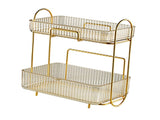 Makeup Organizer 2 Tier Bathroom Countertop Organizer Large Capacity Cosmetic Holder Shelf for V1294-YM0706-3117230199912