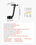 VEVOR Starlink Gen 3 Mount Adjustable Wall Mounting Standard Gen 3 Pipe Kit V952-QMAZKSDXLTXZ217CR001V0