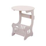 Clearance Sales Living Room Mini Storage Small Round Table Round Small Nightstand Table Coffee Table V1369-AZ3-W-11962