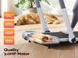 Everfit 3 in1 Treadmill Electric Walking Pad with Incline Foldable for Home Gym Silver TMILL-400H-INC-SI