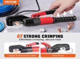 Hydraulic Crimping Tool with 9 Sets of Dies AWG12-2/0 Copper And Aluminum Terminal Battery Lug V952-DLYJQTLDLAWG16PK0V0