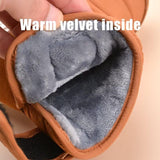 AU6 Kids Anti Slip Warm Winter Snow Boots Suitable for Outdoor Walking Snow Sports Trekking Toddler V1197-XZ-070717