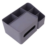 Tissue Box Organizer with Lid Plastic Exquisite Smooth Surface Tissue Desk Organizer for Home Office V1294-YM0706-3117230170013