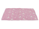 1.5x2m Luminous Blanket Double Side Flannel Star Moon Design Soft Glow in The Dark Blanket for V1294-YM0523-3117220043211