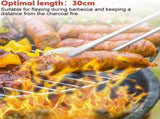 Kitchen Tongs, 2 Pieces BBQ Tongs with Serrated Tips, Kitchen Tongs, Stainless Steel, Long Tong, V1188-WSZ-A-2135