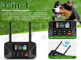 Wireless Dog Fence & Training System with 2.4GHz Remote Control, Adjustable Static Stimulation, V1341-ZY-M3MSDXGE-BLACK