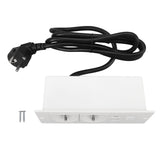 Recessed Power Strip 3 in 1 USB Type C Socket Embedded Desktop Outlet with Switch and Cable for V1294-YM0901-3114240087411