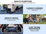 Wallaroo Collapsible 120L Blue Camping Trolley Steel Picnic Shopping Cart TLY-HSC-035-BU