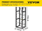 Refrigerant Tank Rack with 3x30lb and Other 3 Saving Space, Cylinder Tank Rack 46x13x4-inch, V952-QPJ3X30BJQT000001V0