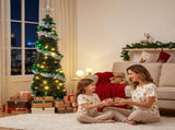Jingle Jollys Pop Up Christmas Tree Pre Decorated Warm White LED 155cm PUT-XMAS-5IN-4