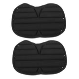 2 Pcs Outdoor Kayak Seat Kayak Cushion 38.00X30.00X1.00CM Black V1369-AZ3-W-15792