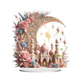2D Ramadan Crescent Moon & Mosque Acrylic Decor V728-LP601099842764955