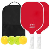 Glass Fiber Pickleball Paddle Set, Minimalist Style 06 V1221-XM-PKQTZ-006