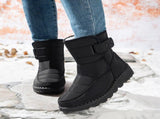 Women's Outdoor Snow Boots, Waterproof Warm Winter Boots with Fleece Lining and Non-Slip Sole for V1189-LC-DG-00233