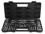 40Pcs M3-M12 Screw Nut Tap and Die Set with Wrenches and Thread Gauge Heavy Duty Hand Tools V1294-YM0901-DE-JY04295