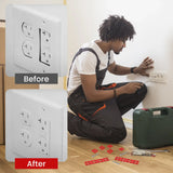 148 Pcs Electrical Outlet Box Spacers, Stackable Plastic Flush Mount Shims for Receptacles V1188-MS-721-037