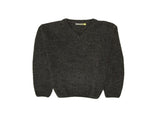 100% Shetland Ragg Wool V Neck Knit Jumper Pullover Mens Sweater Knitted - Charcoal - 3XL V563-SW-VN-CH29-3XL