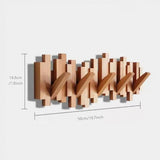Modern Wall Mounted Coat Rack, Solid Wood Corner Hanger for Bedroom Wall Mounted Household Coat Rack V1237-ZY-715-304