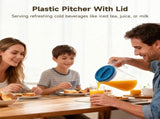 4PCS 1 Gallon Plastic Pitcher With Lid, Shatterproof Plastic Water Jug Set, Long-Lasting Cold Water V1369-AZ3-W-08762