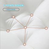 QZS Soft Nest Sleeper Pillow, Breathable Cotton Bed Pillow, Lounger Pillow, 1Pcs, 23.6 x 21.6' V1189-WXFWAL-20260319-00198