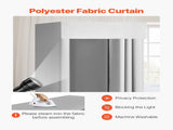 Fitting Room, Dressing Room with Thick Polyester Curtains, Privacy Space with Shading Curtain and a V952-SYJFXDLSWHB0ZLMN1001V0