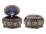 Vintage Music Box with 12 Constellations Rotating Goddess Twinkling LED Light V1294-YM0901-JY20436-10