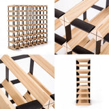 Timber Wine Rack Storage Cellar Organiser 72 Bottle V274-FT-WWR08-72