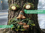 Tree Face Decorwith Excellent Quality Resin, waterproof , Resistant to Sun and Fading , and Weather V1369-AZ3-W-12093