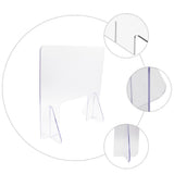 Clear Sneeze Guard Board for Countertop Protective Shield for Safe Interaction V1366-AZ2-W-14030