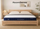 RoomSense Queen 26cm Firm Mattress Bundle with Oatmeal Wooden Bed Frame XFKF-1772-OATMEAL-Q